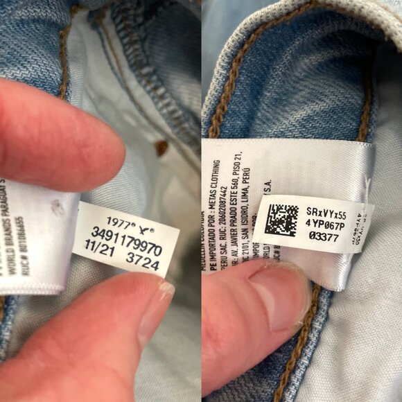 AMERICAN EAGLE '90s Straight Jean Light Wash Ripped Rips High Waisted High Rise - Picture 11 of 16